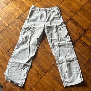 White cargo pants